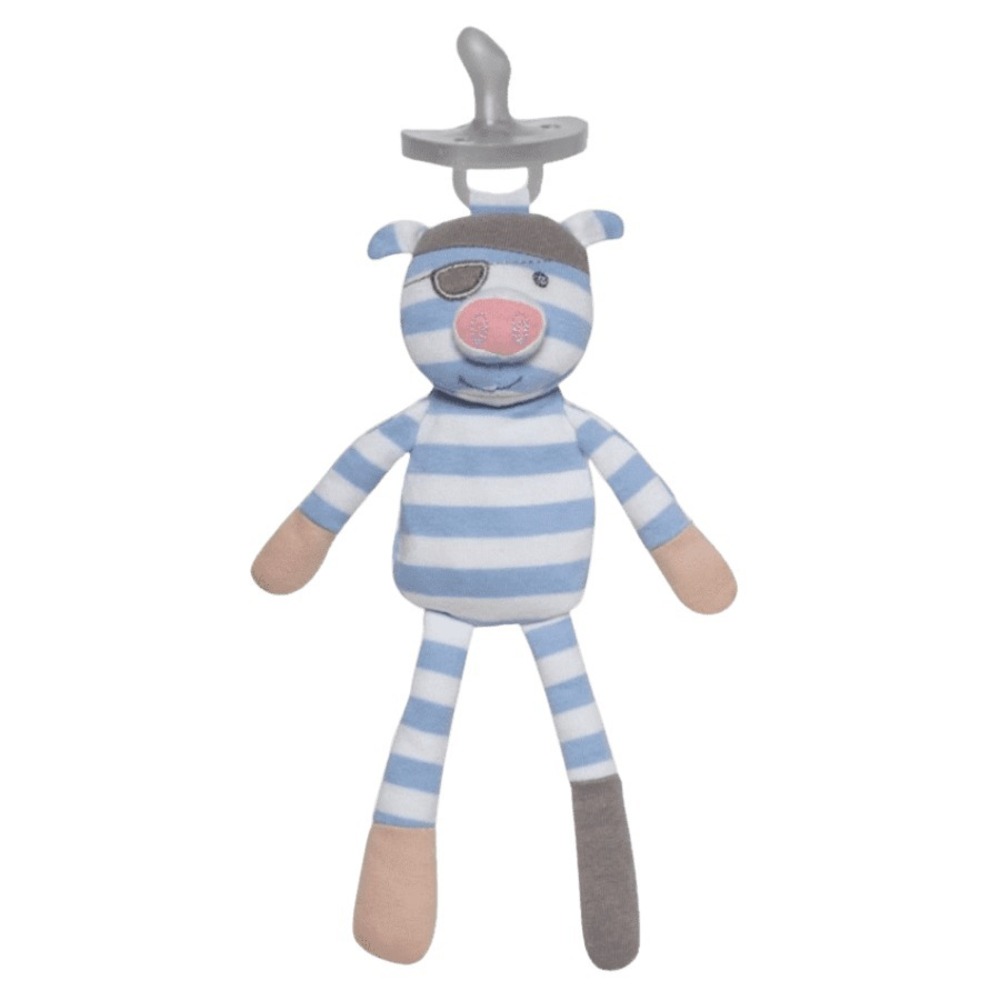 Apple Park G.O.T.S. Certified Organic Pacifier Holder Pirate‎ Pig